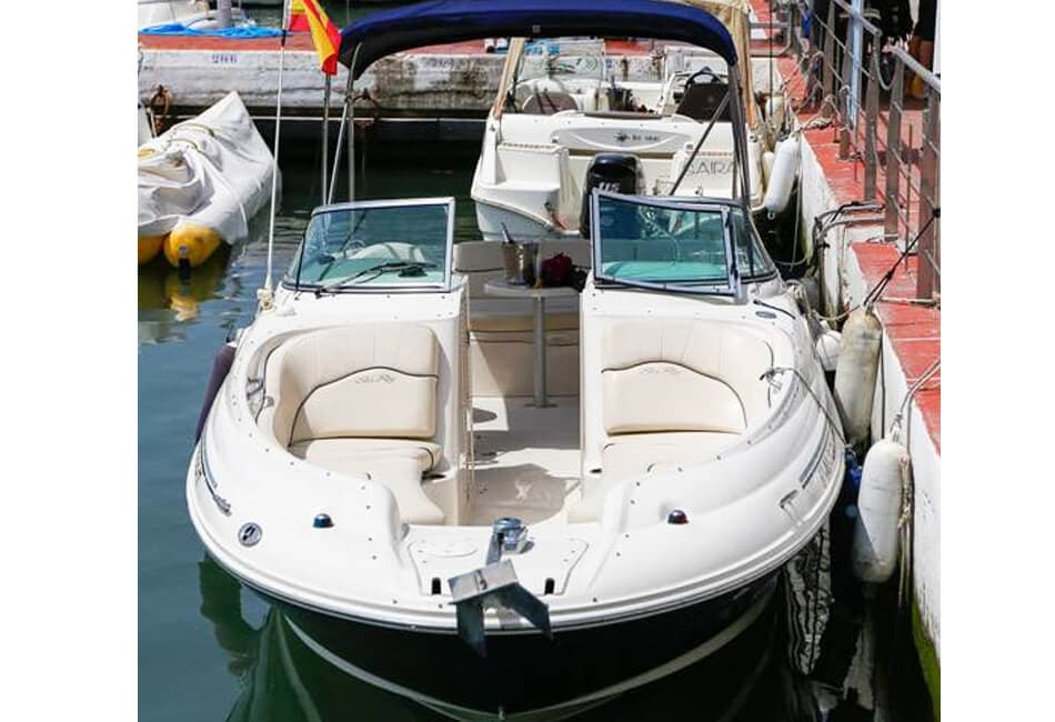 24 Ft Sea Ray Sundeck available for charter